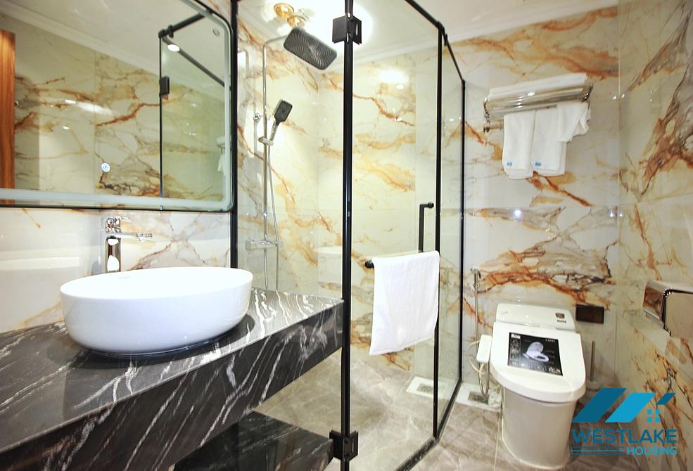 High floor and brand new 4 bedrooms apartment for rent in Tay Ho, Ha Noi