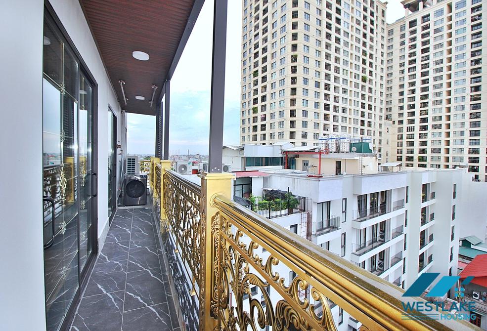 Morden and high floor 3 bedrooms apartment for rent in Tay Ho, Ha Noi