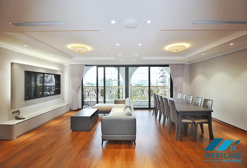 Morden and new 4 bedrooms apartment for rent in Tay Ho, Ha Noi, Viet Nam