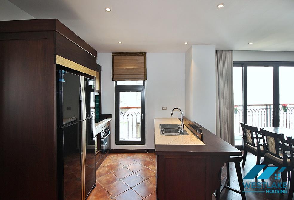 A beautiful 3 bedroom apartment with lake view for rent in Tay Ho, Ha Noi
