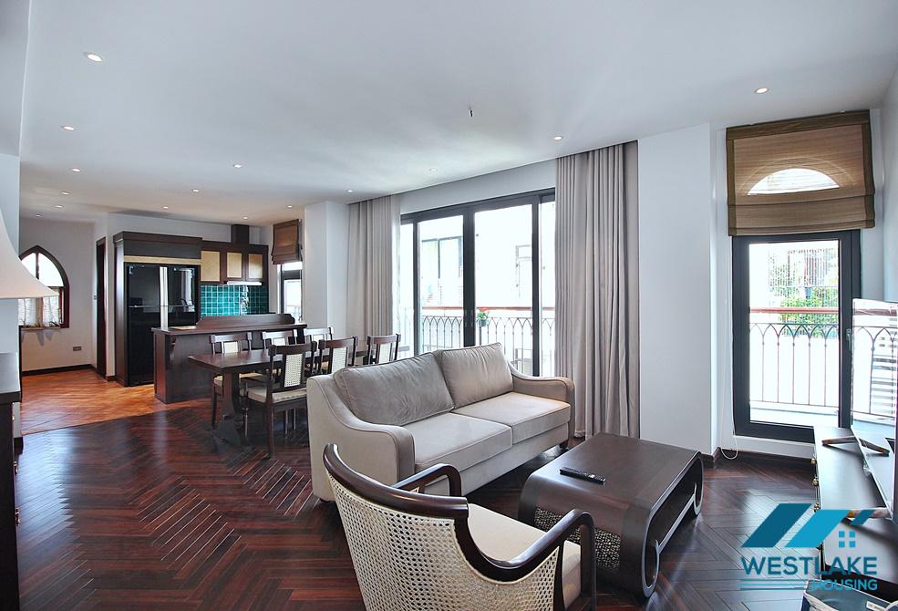 A beautiful 3 bedroom apartment with lake view for rent in Tay Ho, Ha Noi