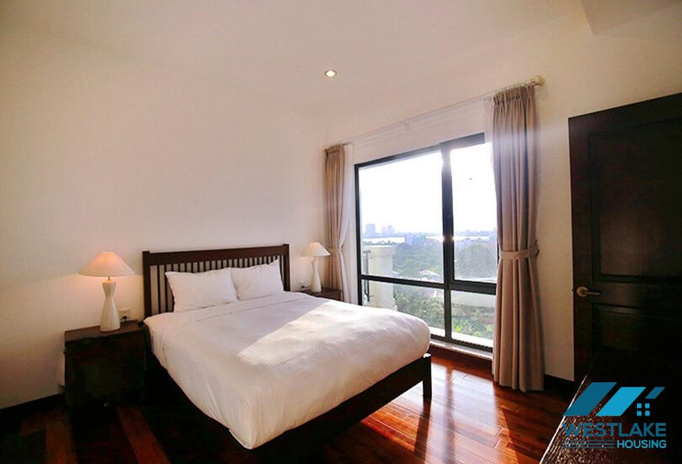 High-class 4 bedrooms serviced apartment for lease in Dang Thai Mai area, Tay Ho, Ha Noi