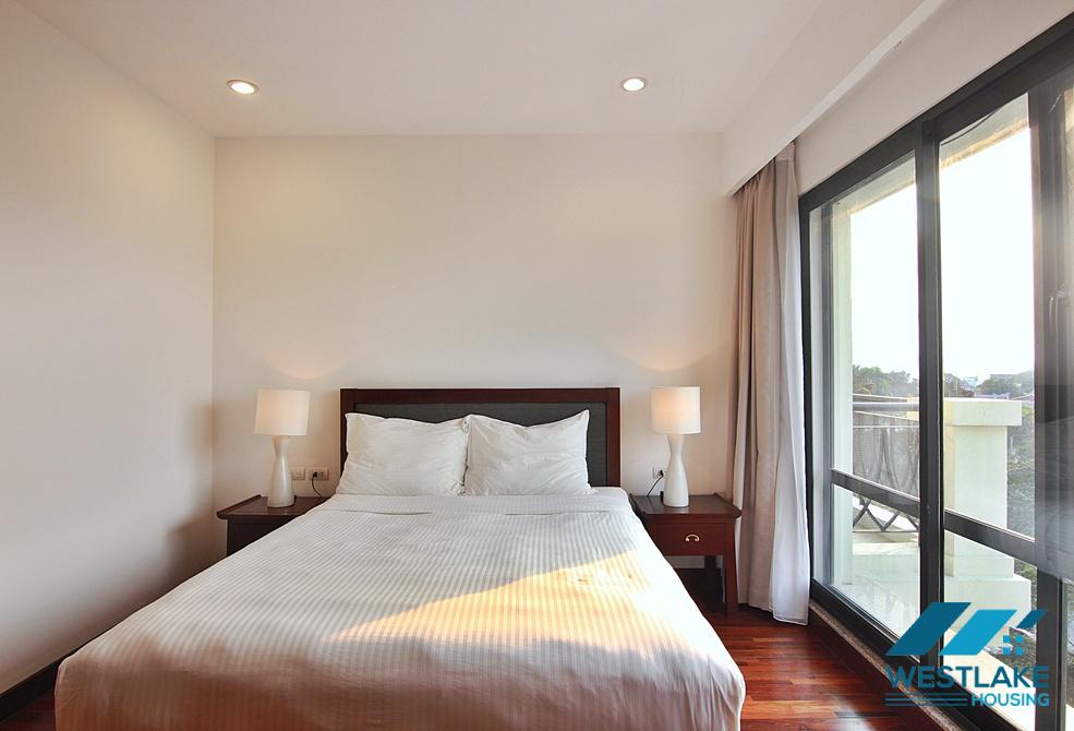 A gorgeous and spacious 03 bedrooms serviced apartment for rent in Dang Thai Mai, Tay Ho, Ha Noi