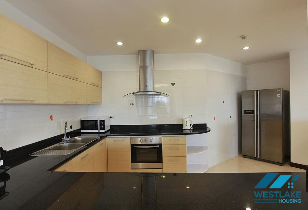 A gorgeous and spacious 03 bedrooms serviced apartment for rent in Dang Thai Mai, Tay Ho, Ha Noi