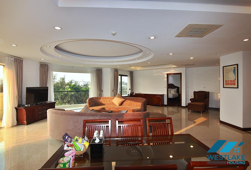 A gorgeous and spacious 03 bedrooms serviced apartment for rent in Dang Thai Mai, Tay Ho, Ha Noi