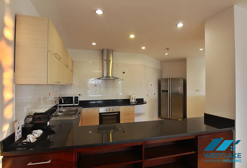 A gorgeous and spacious 03 bedrooms serviced apartment for rent in Dang Thai Mai, Tay Ho, Ha Noi