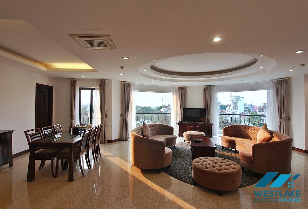 A gorgeous and spacious 03 bedrooms serviced apartment for rent in Dang Thai Mai, Tay Ho, Ha Noi