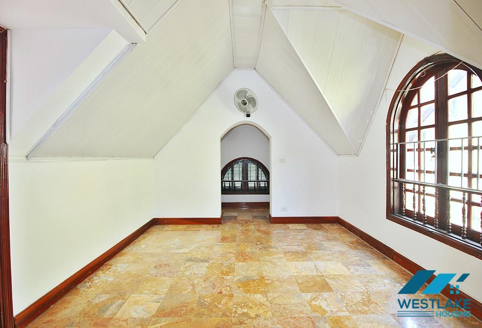 A large unfurnished house for rent in Tay Ho, Ha Noi