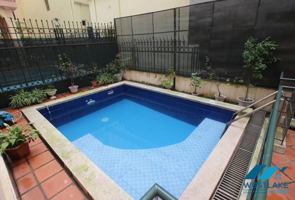 A cozy 5 bedroom house with pool for rent in Tay Ho, Ha Noi