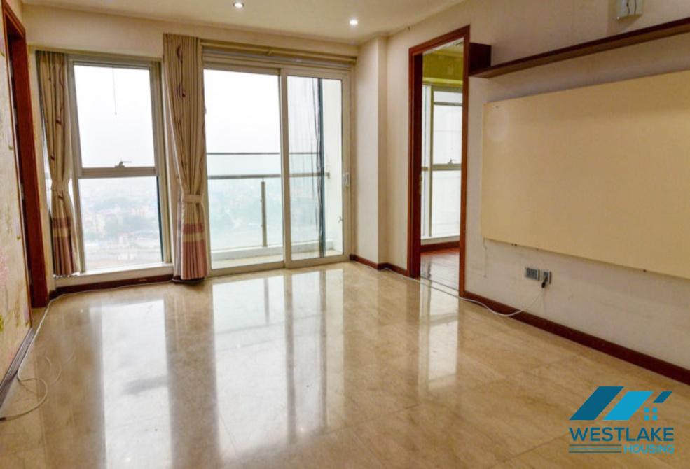 Unfurnished three bedrooms apartment for rent in L building, Ciputra, Tay Ho, Ha Noi