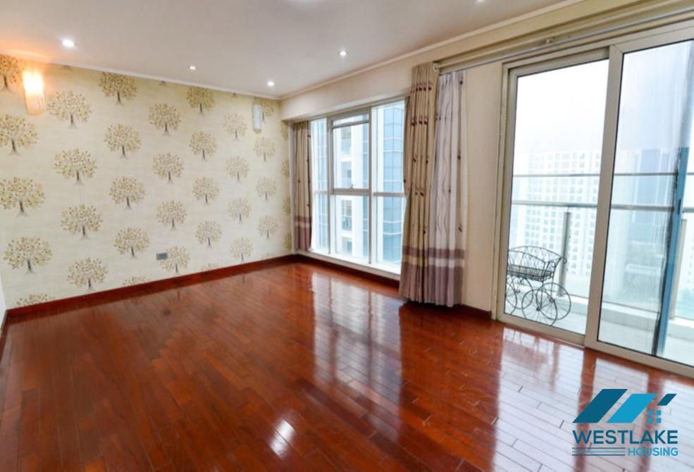 Unfurnished three bedrooms apartment for rent in L building, Ciputra, Tay Ho, Ha Noi