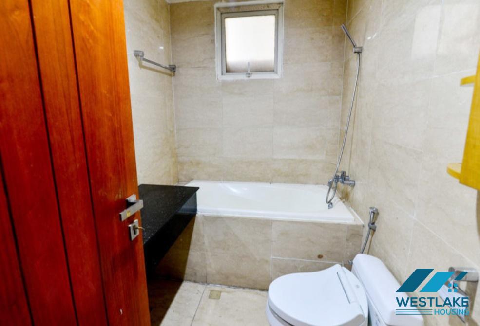 Unfurnished three bedrooms apartment for rent in L building, Ciputra, Tay Ho, Ha Noi