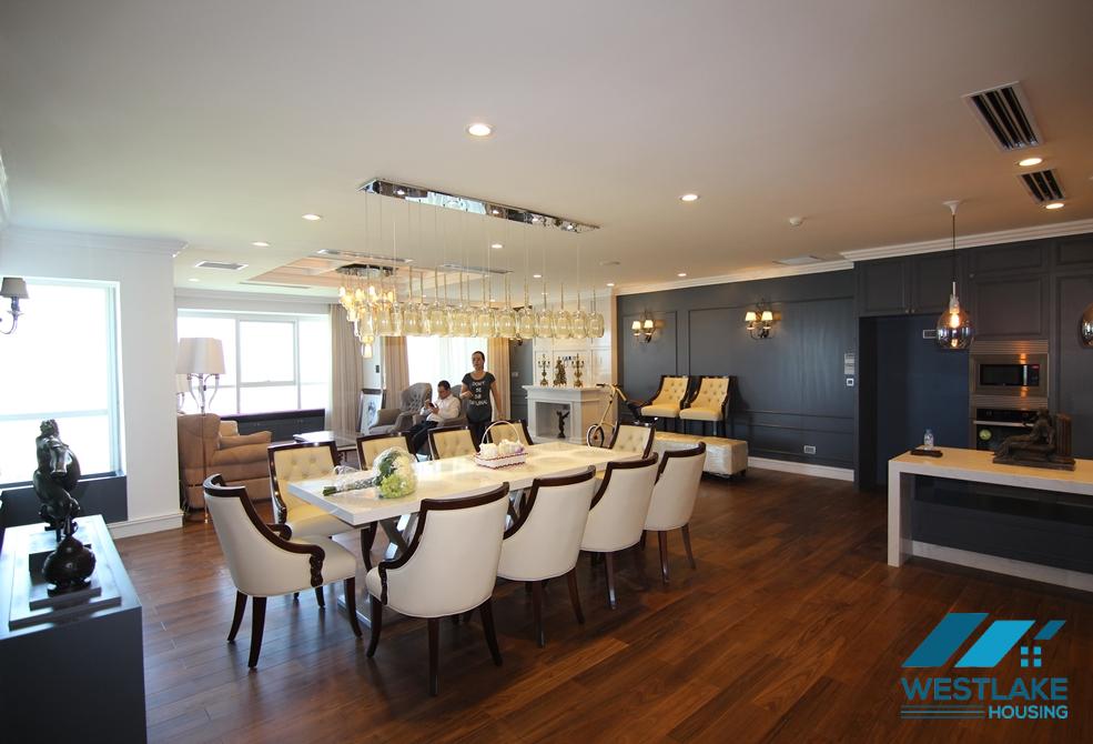 Elegant apartment with 4 bedrooms for rent in L Tower ciputra, Tay Ho area