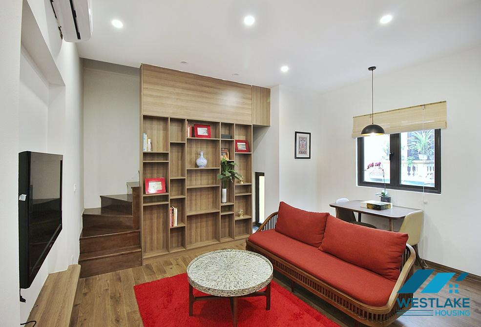 An unique 1 bedroom duplex apartment for rent in Tay Ho, Ha Noi