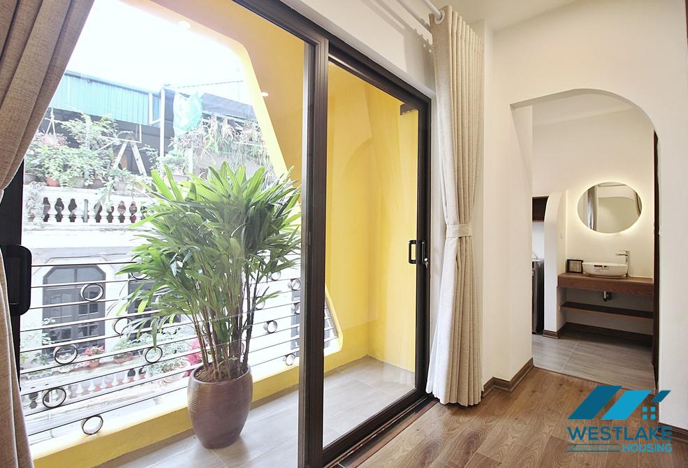 An unique 1 bedroom duplex apartment for rent in Tay Ho, Ha Noi