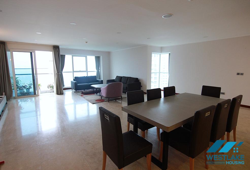 Spacious 4 bedrooms apartment for rent in L - building, Ciputra, Hanoi