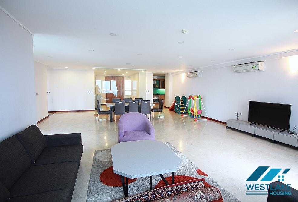 Spacious 4 bedrooms apartment for rent in L - building, Ciputra, Hanoi