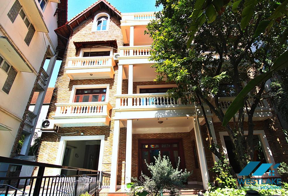 Large house with swimming pool for rent on To Ngoc Van, Tay Ho, Ha Noi