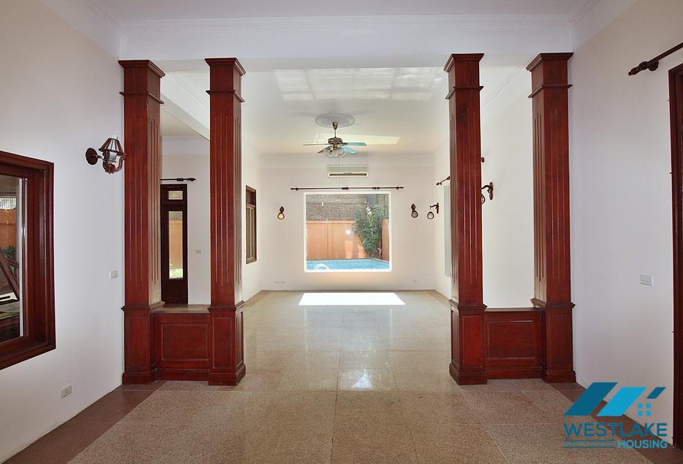 Large house with swimming pool for rent on To Ngoc Van, Tay Ho, Ha Noi