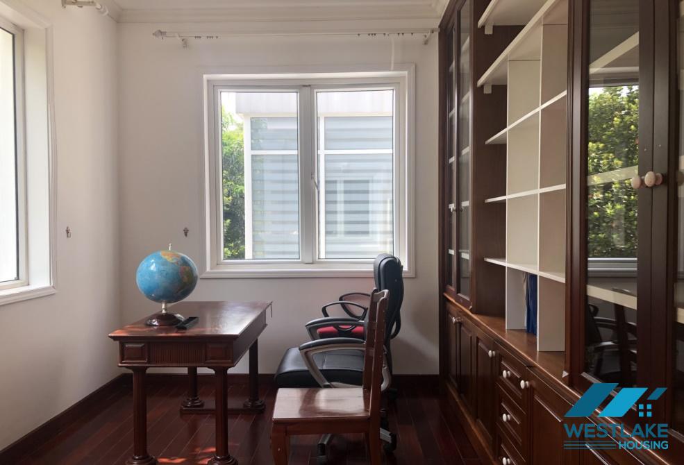 Beautiful renovated villa with full equipments for rent in Ciputra, Ha Noi
