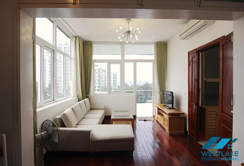 02 bedrooms apartment with large balcony for rent in Tay Ho, Ha Noi