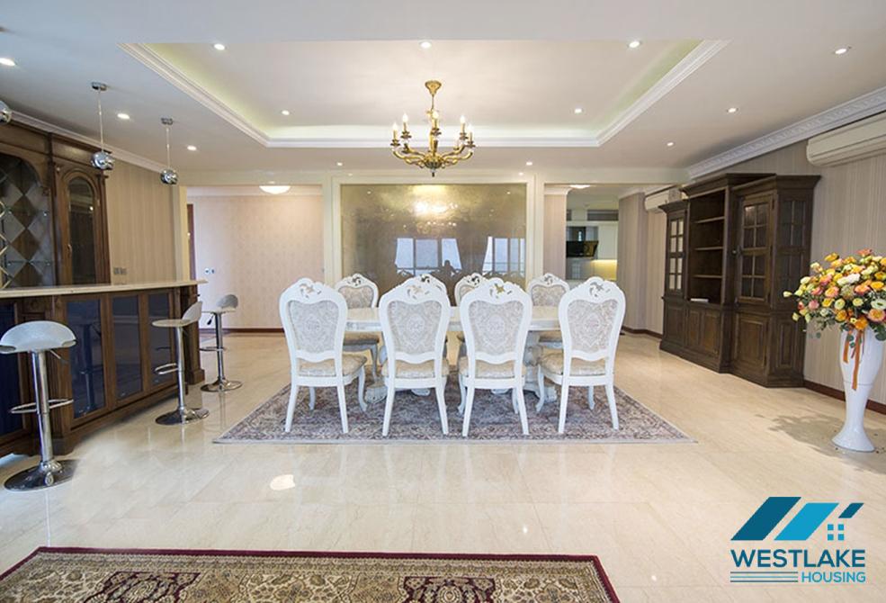 Spacious high floor 4 bedrooms apartment for rent in Ciputra, Tay Ho, Hanoi