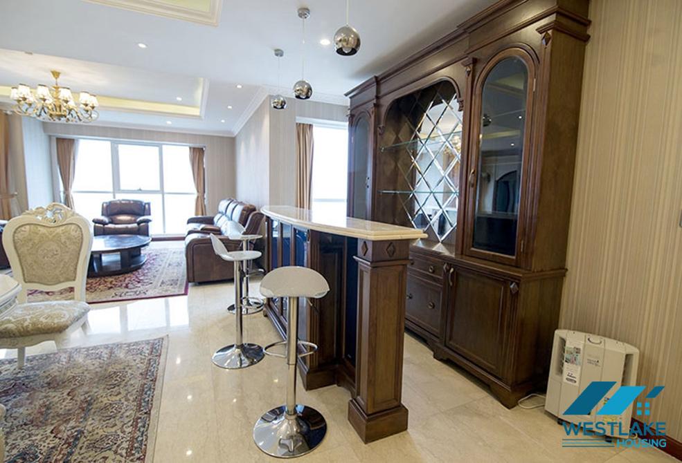 Spacious high floor 4 bedrooms apartment for rent in Ciputra, Tay Ho, Hanoi