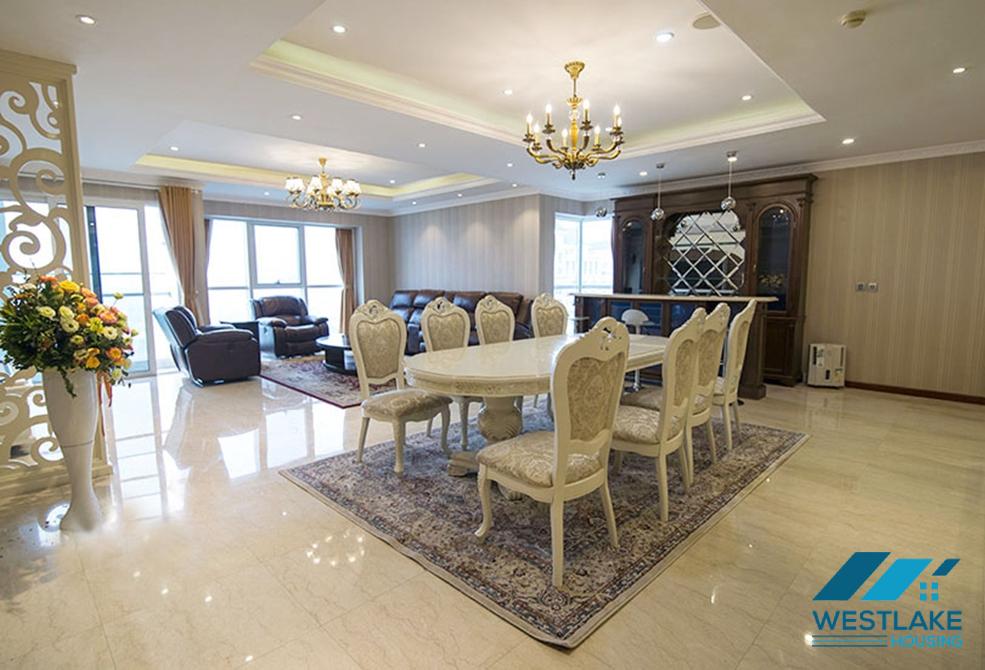 Spacious high floor 4 bedrooms apartment for rent in Ciputra, Tay Ho, Hanoi