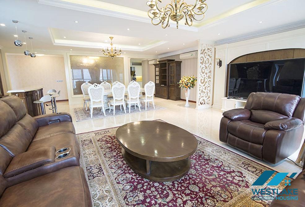Spacious high floor 4 bedrooms apartment for rent in Ciputra, Tay Ho, Hanoi