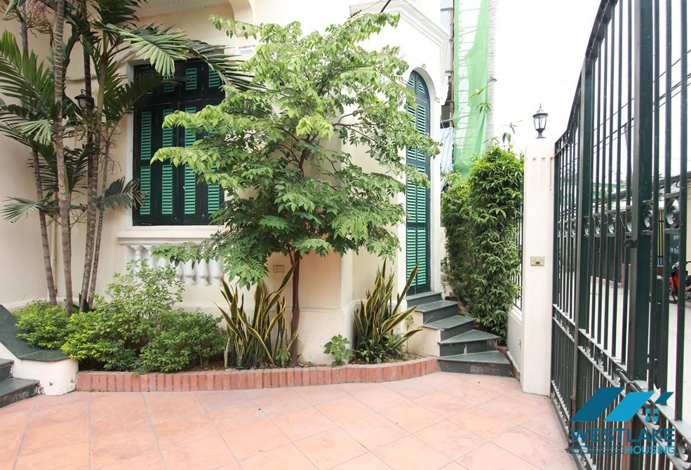 A French style house for rent in Dang Thai Mai, Tay Ho