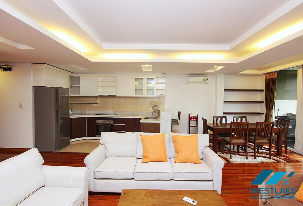 Spacious 3 bedrooms apartment with lake view for rent in Tay Ho, Ha Noi