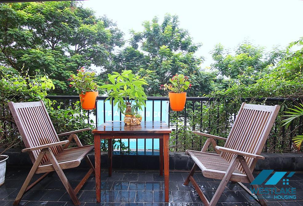 Spacious 3 bedrooms apartment with lake view for rent in Tay Ho, Ha Noi