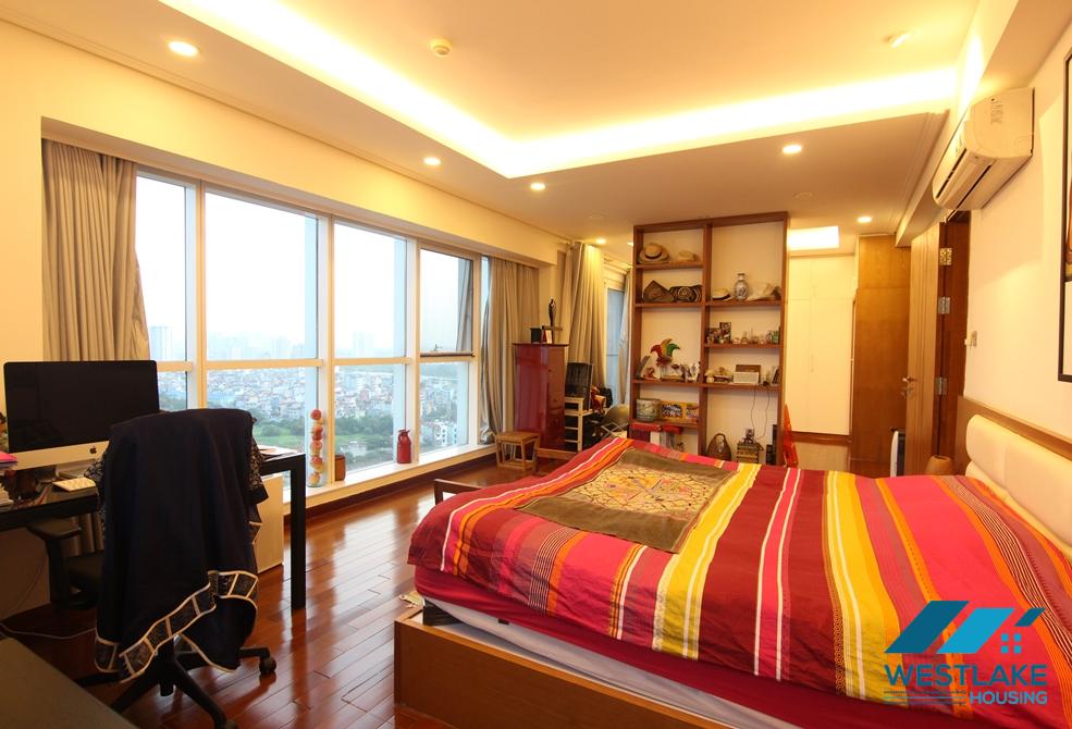 Highfloor well planned 4 bedrooms apartment for rent in Ciputra, Hanoi, Vietnam