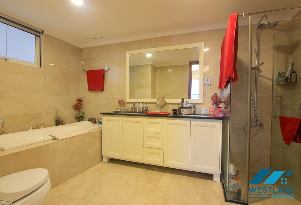 Highfloor well planned 4 bedrooms apartment for rent in Ciputra, Hanoi, Vietnam