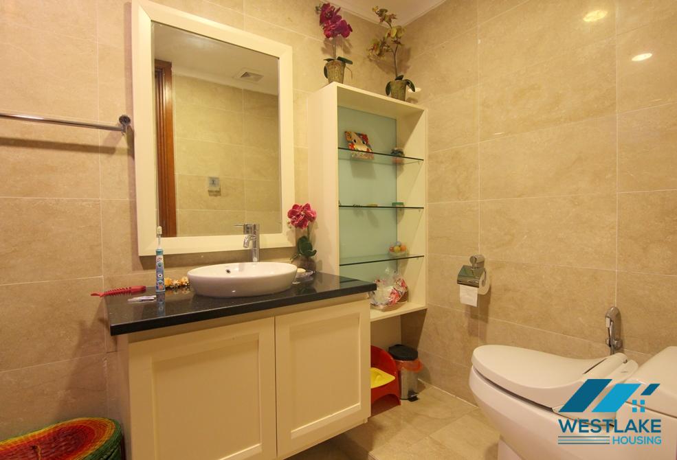 Highfloor well planned 4 bedrooms apartment for rent in Ciputra, Hanoi, Vietnam