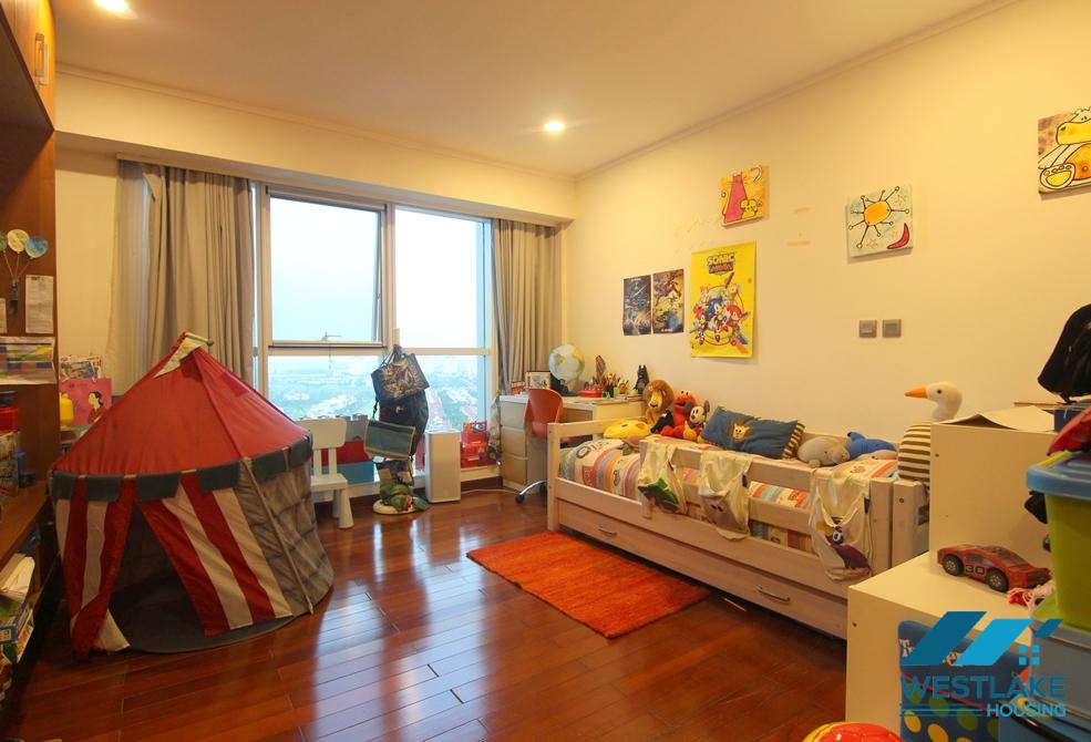 Highfloor well planned 4 bedrooms apartment for rent in Ciputra, Hanoi, Vietnam