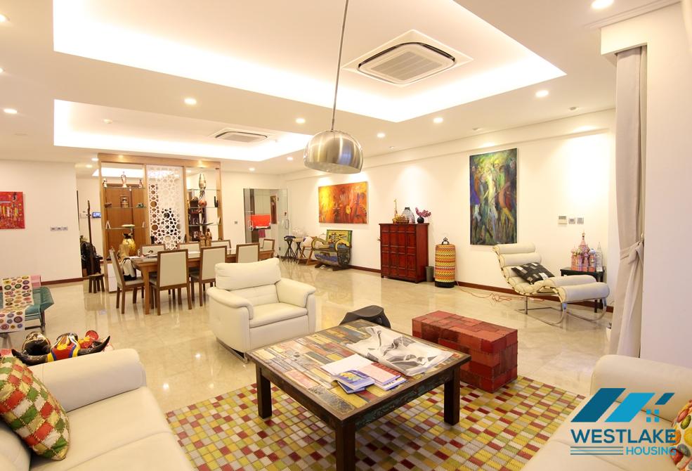 Highfloor well planned 4 bedrooms apartment for rent in Ciputra, Hanoi, Vietnam