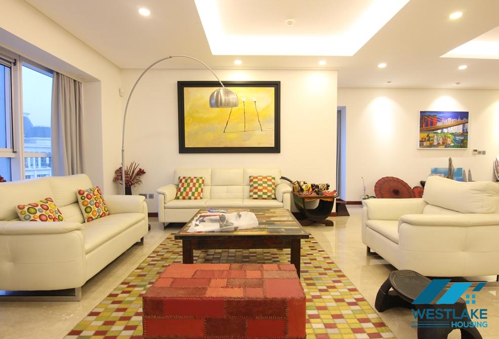 Highfloor well planned 4 bedrooms apartment for rent in Ciputra, Hanoi, Vietnam