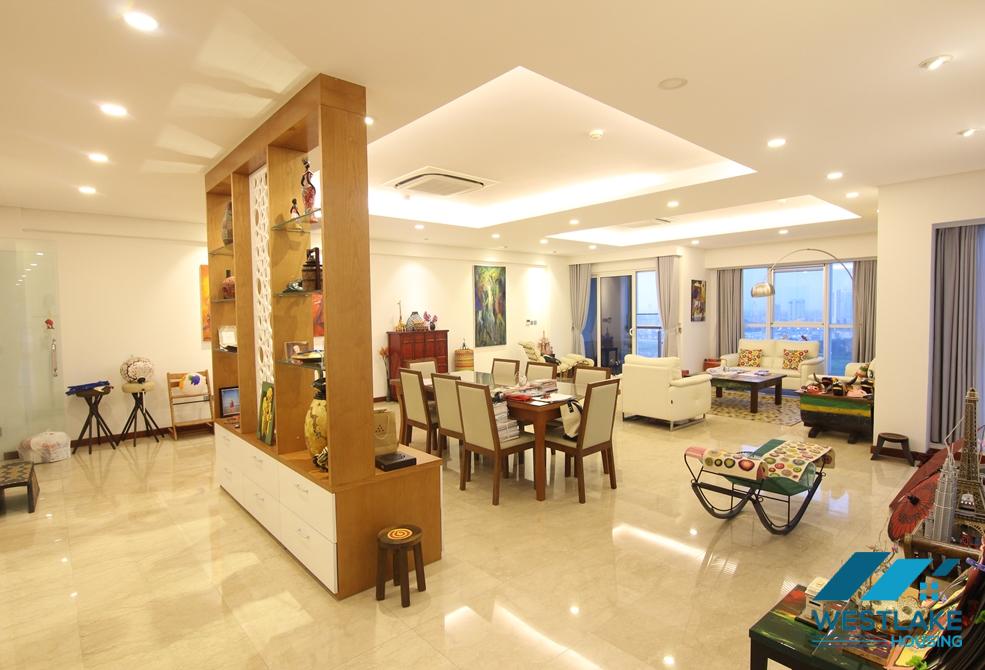 Highfloor well planned 4 bedrooms apartment for rent in Ciputra, Hanoi, Vietnam