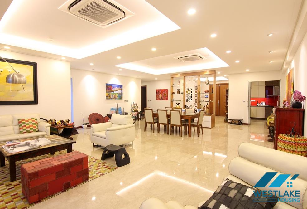 Highfloor well planned 4 bedrooms apartment for rent in Ciputra, Hanoi, Vietnam