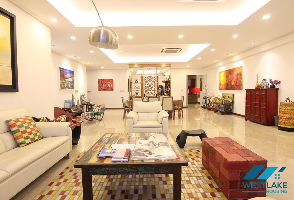 Highfloor well planned 4 bedrooms apartment for rent in Ciputra, Hanoi, Vietnam