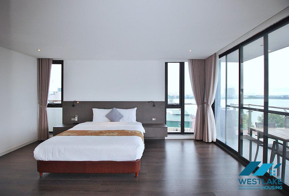 High floor and spacious 3 bedrooms apartment for rent on Quang Khanh street, Tay Ho, Ha Noi