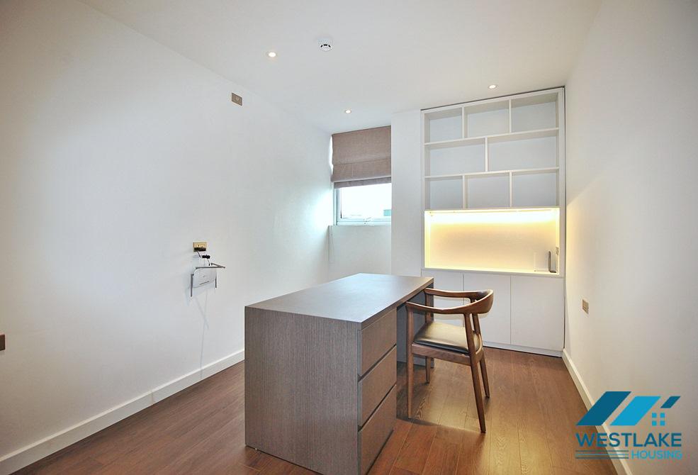 High floor and spacious 3 bedrooms apartment for rent on Quang Khanh street, Tay Ho, Ha Noi