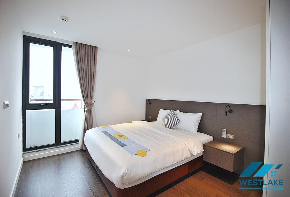 High floor and spacious 3 bedrooms apartment for rent on Quang Khanh street, Tay Ho, Ha Noi