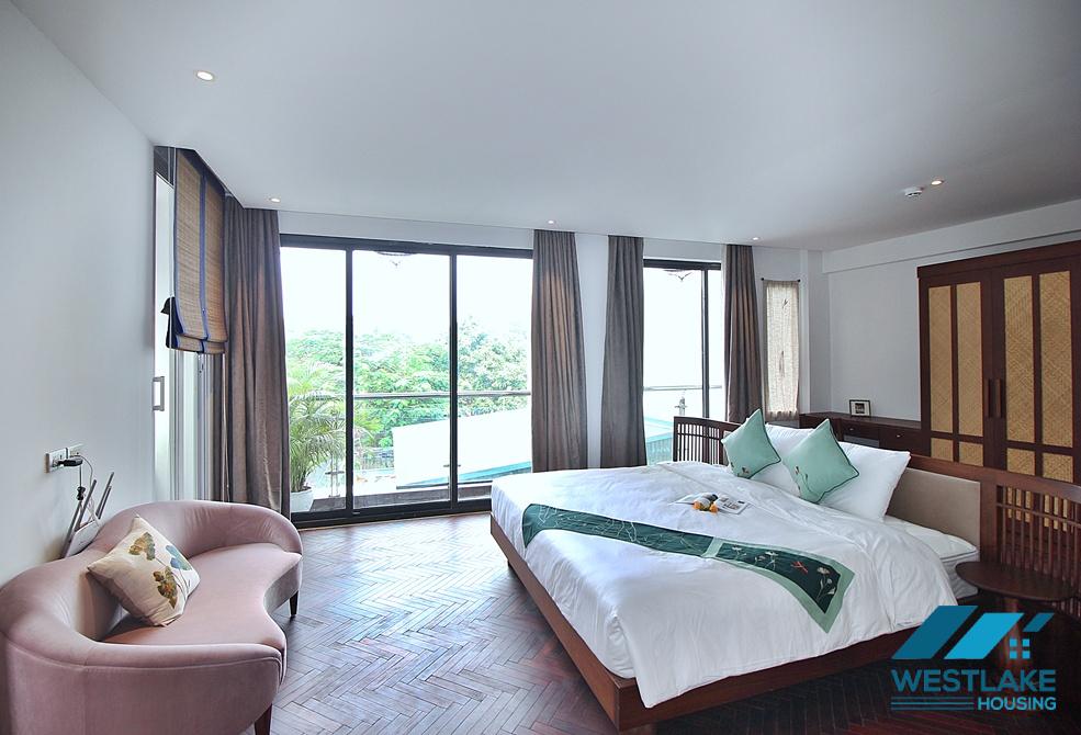 Gorgeous 4 bedrooms apartment for rent in Dang Thai Mai, Tay Ho, Ha Noi