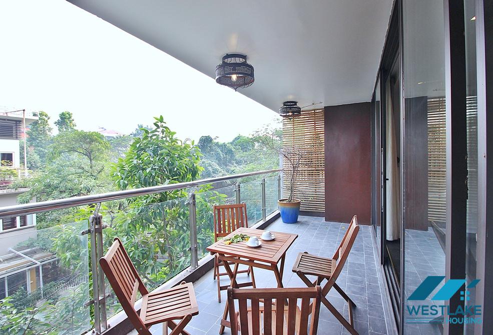 Gorgeous 4 bedrooms apartment for rent in Dang Thai Mai, Tay Ho, Ha Noi