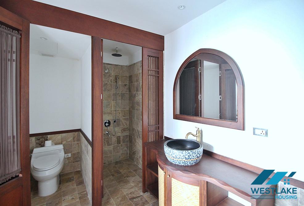 Gorgeous 4 bedrooms apartment for rent in Dang Thai Mai, Tay Ho, Ha Noi