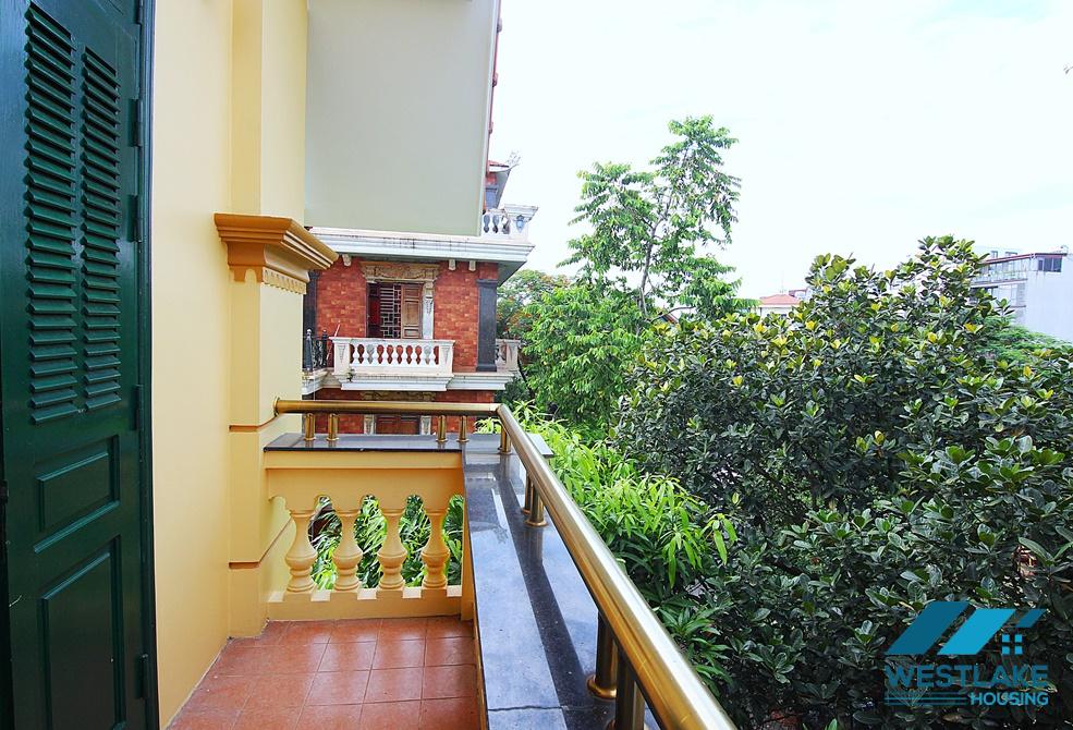 A spacious French style villa for rent in Tay Ho, Ha Noi