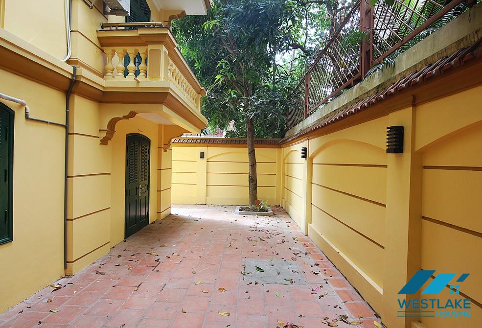 A spacious French style villa for rent in Tay Ho, Ha Noi
