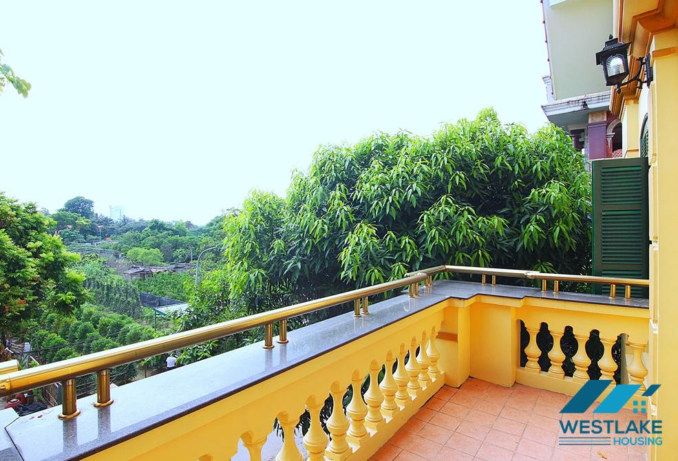 A spacious French style villa for rent in Tay Ho, Ha Noi